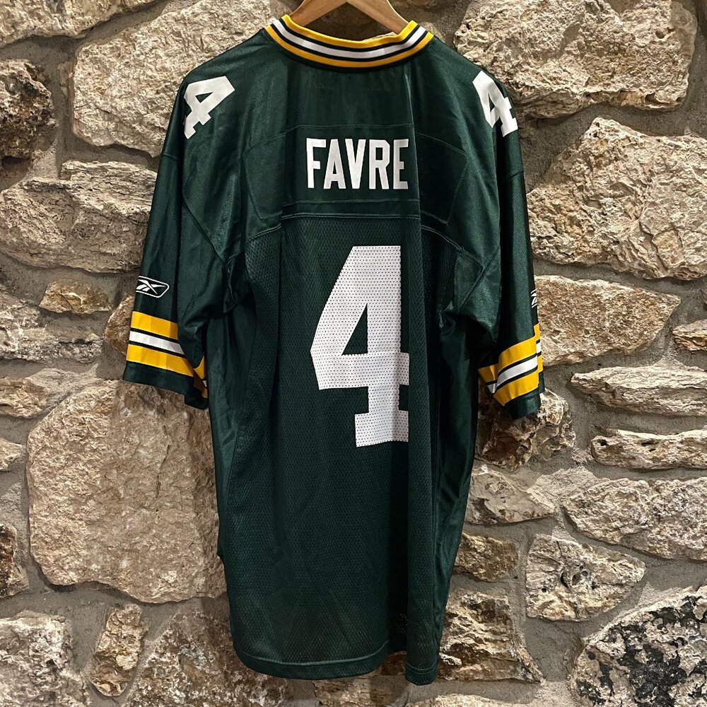 NFL Jersey Green Bay Packers Brett Favre football Reebok Men's Large NWT